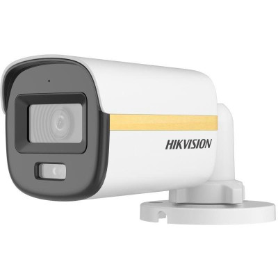 DS-2CE10DF3T-LFS(2.8mm) - 2MPix HDTVI Bullet Hybrid ColorVu kamera, LED/IR 20m, 4v1, Audio, IP67, WDR 130dB