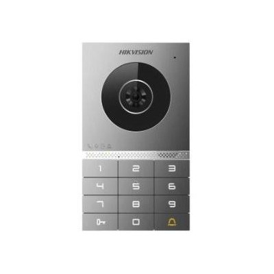 DS-KV7023EY-IME2 - 2-žilový dveřní interkom s kamerou, čtečkou M1 karet a klávesnicí pro povrchovou montáž