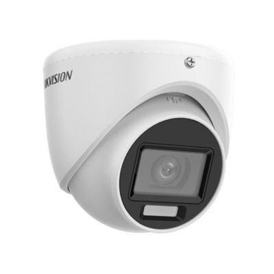 DS-2CE76D0T-LMFS(2.8mm) - 2MPix HDTVI Turret Smart Hybrid Light kamera, LED/IR 20/30m, 4v1, Mikrofon, IP67