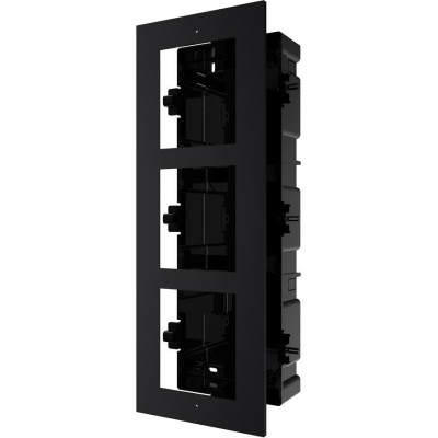 DS-KD-ACF3/Black BV - 3-rámeček interkomu pro zápustnou montáž, černý