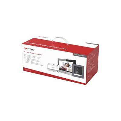 DS-KIS702EY - Kit videotelefonu s intuitivním průvodcem instalací, 2-drát, bytový monitor+ dveřní stanice + zdroj