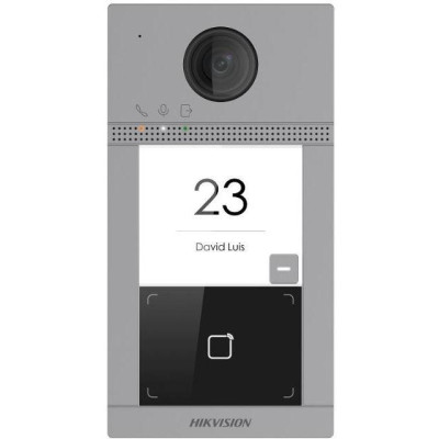 DS-KV8113-WME1(B)/Surface - IP dveřní interkom, 1-tlačítkový, čtečka karet, 2MPx kamera, WiFi