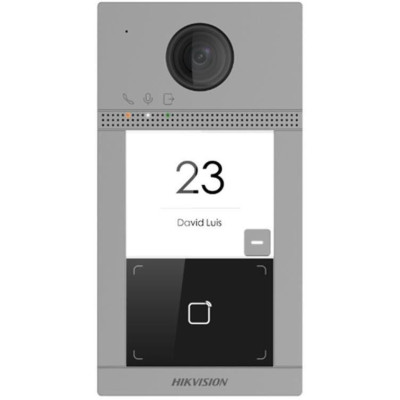 DS-KV8113-WME1(C) - IP dveřní interkom 1-tlač., čtečka karet, 2MPx kamera, WiFi