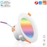 ZB-LZD7-RCW-MS – ZigBee RGB+C+W kruhové stmívatelné stropní světloChytré LED stropní světlo s podporou ZigBee a ovládáním přes hlasové asistenty nebo mobilní aplikaci.MOES ZB-LZD7-RCW-MS je moderní stmívatelné stropní světlo s technologií ZigBee, které umožňuje ovládání prostřednictvím aplikace Tuya Smart / MOES nebo hlasem díky kompatibilitě s Amazon Alexa a Google Home. Nabízí 16 milionů barev, nastavitelný jas i teplotu bílé barvy, a přináší tak kreativní i funkční osvětlení do vaší domácnosti.Klíčové vlastnosti	16 milionů barev (RGB + C + W)	Hlasové ovládání přes Alexa a Google Home	Skupinové řízení a rodinné sdílení	Ovládání přes ZigBee aplikaci Tuya Smart / MOES	Vysoká energetická účinnost LED technologie	Stmívatelné světlo s nastavitelnou teplotou 2700–6500 K	Nutná ZigBee brána pro