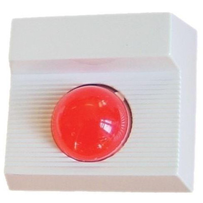 JUMBO LED BZ, červená - LED blikač s bzučákem, červená
