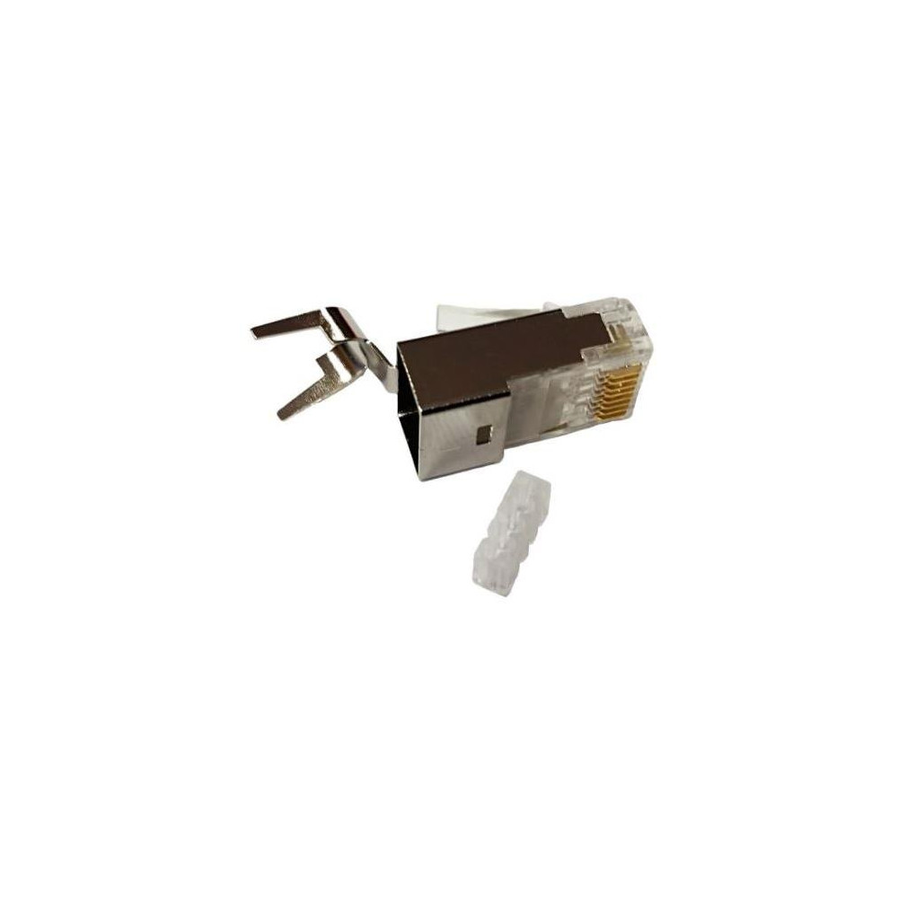 Konektor RJ45 8/8 50u - Konektor RJ45 8/8 50u drát/licna kulatá FTP CAT6A Konektor RJ45 8/8 50u - Konektor RJ45 8/8 50u drát/licna kulatá FTP CAT6A