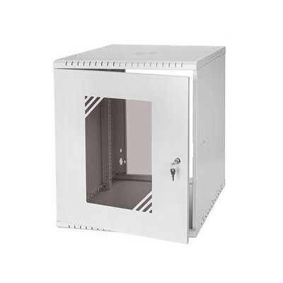 LX19-12U-450GG - LEXI-Net Basic rozvaděč nástěnný 19" 12U 520x450, dveře sklo, šedý