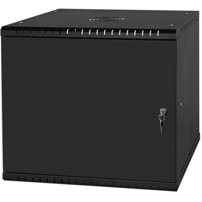 LX19-9U-450MB - LEXI-Net Basic Rozvaděč nástěnný 19" 9U 520x450, dveře plech, černý