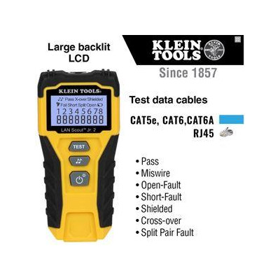 VDV526-200 - Klein Tools LAN Scout™ Jr. 2 Cable Tester