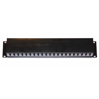 VP-2UL - LEXI-Net Vyvazovací panel 19" 2U, jednostranná plast. lišta Lexi