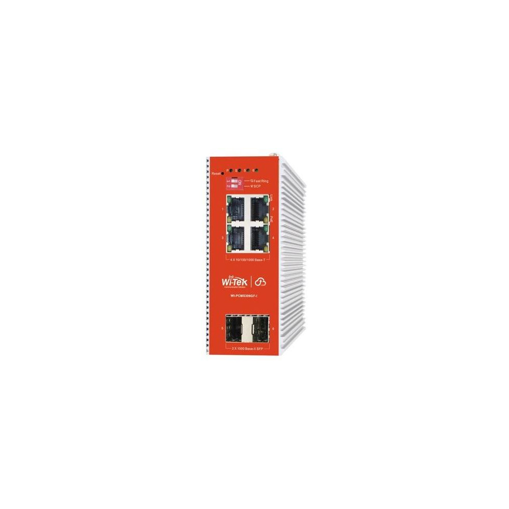 WI-PCMS306GF-I - Průmyslový 4GE + 2SFP 802.3af/at Cloud L2 PoE switch, 120W WI-PCMS306GF-I - Průmyslový 4GE + 2SFP 802.3af/at Cloud L2 PoE switch, 120W