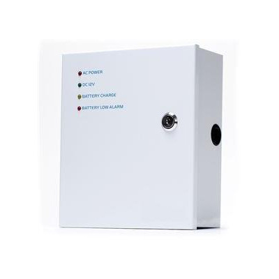 ZTP1205B - Zálohovaný napájecí zdroj, 12VDC / 5A v kovovém uzamykatelném krytu 22 x 19 x 8cm, LED