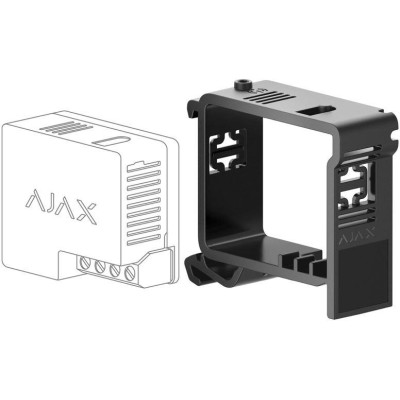 AJAX DIN Holder (WallSwitch/Relay) - Držák DIN Holder pro upevnění AJAX Relay/WallSwitch na DIN lištu, pasivní ventilace