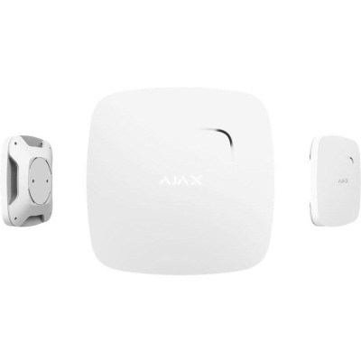 AJAX FireProtect Plus (Heat/Sm/CO), bílá - Bezdrátový detektor kouře, teploty a CO vybavený sirénou (85 dB)