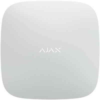 AJAX Hub 2 (4G), bílá - Ústředna s podporou foto verifikace, 2x SIM 4G, Ethernet, 50 uživatelů, 100 komponentů, 9 podsystémů