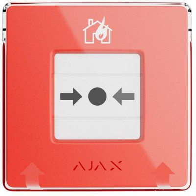 AJAX Manual CallPoint, červená - Bezdrátové tlačítko pro aktivaci požárního poplachu v normě EN54
