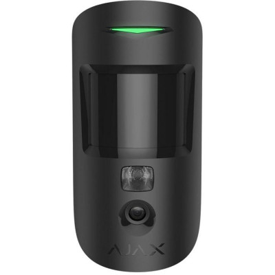 AJAX MotionCam HDR (PhOD) Jeweller,černý - Vnitřní bezdrátový detektor pohybu, PIR+CAM, PET imunita, dosah 12 metrů, HDR