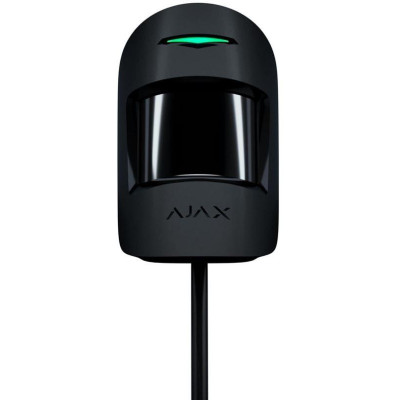 AJAX MotionProtect Fibra, černá - Drátový PIR detektor pohybu MotionProtect Fibra s PET imunitou