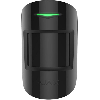 AJAX MotionProtect Plus, černý - Bezdrátový PIR detektor + MW senzor, PET imunita, dosah 12 metrů, nadčasový design.