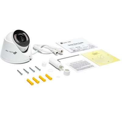 TP-Link VIGI C485(2.8mm), 8MP, turret, 3840 × 2160, 2.8 mm, H.265+, barevné noční vidění, mic + repro, PoE, SD, IP67