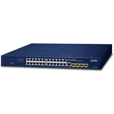 Planet GS-4210-24T4S L2 switch, 24x1Gb, 4x1Gb SFP, QoS, fanless