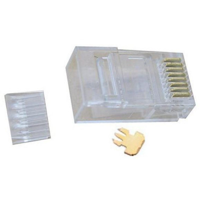 XtendLan Konektor UTP RJ45 CAT 6, drát, 50U,vkládané rozpletení