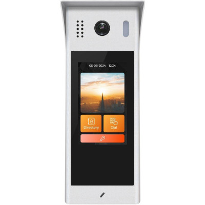 XtendLan Dveřní stanice Digital 2-drát/ 5" LCD/ 2Mpix 170st/ IR/ dual RFID 125kHz 13,56MHz/ čtečka prstu/ povrchová mnt.