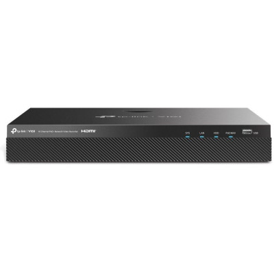 TP-Link VIGI NVR2016H-16P, 16 kanálů, 80Mbps, H.265+, 2x SATA, max. 20 TB, 16x PoE+, 2x USB, 1x eSATA, VGA, HDMI