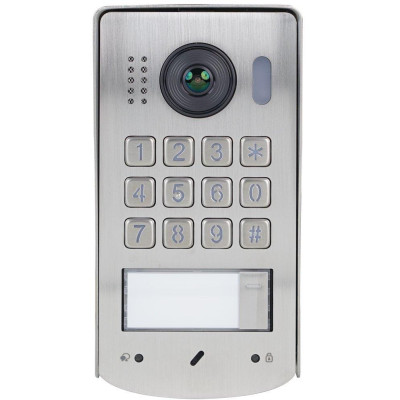 XtendLan Dveřní stanice Digital 2-drát/ 1-4x zvonek/ 2Mpix 170st/ IR/ RFID 125kHz/ klávesnice/ povrchová montáž