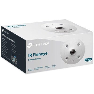 TP-Link VIGI InSight S655I, 5MP, fisheye, 2560x1920, 1.4mm, IR 10m, mic + repro, PoE, ONVIF, SD, IP67