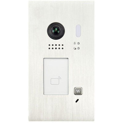 XtendLan Dveřní stanice Digital 2-drát/ 1x zvonek/ 2Mpix 170st/ IR/ dual RFID 125kHz a 13,56MHz/ zápustná montáž