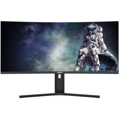 DAHUA 34" LED LM34-E330CA/ herní/ VA panel/ 3440x1440 (UW-QHD)/ 3500:1/ 1ms/ 300 cd/m2/ 2xHDMI/ 2xDP/ VESA 100x100