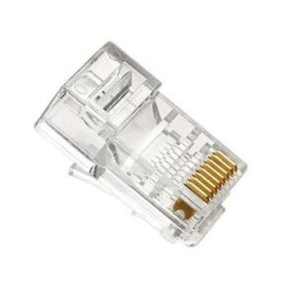 XtendLan Konektor UTP RJ45 CAT5e, drát, kulatý, baleno po 100ks cena za 1ks