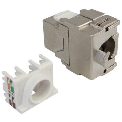 XtendLan Keystone jack RJ45, CAT6A, STP, zaklapávací zezadu