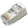 XtendLan STP Cat5e RJ45 drát; Stíněný konektor RJ45 (8p8c) je vhodný pro zakončení kabelů strukturované kabeláže. ZÁKLADNÍ SPECIFIKACE; Typ konektoru: RJ45; Kategorie: Cat5e; Provedení: drát;...
