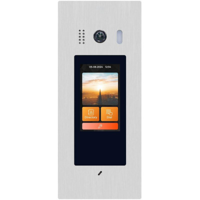 XtendLan Dveřní stanice Digital 2-drát/ 5" LCD/ 2Mpix 170st/ IR/ dualRFID 125kHz a 13,56MHz/ čtečka prstu/ zápustná mnt.