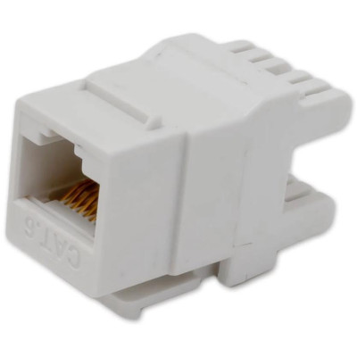 XtendLan Keystone jack RJ45, narážecí, CAT6, UTP, 180°, narážení zezadu