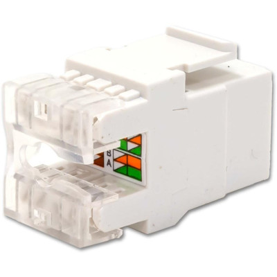 XtendLan Keystone jack RJ45, narážecí, CAT5e UTP, 180°, narážení zezadu