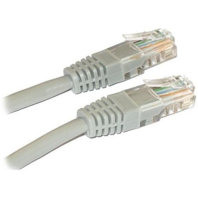 XtendLan Patch kabel Cat 6 UTP 0,5m - šedý