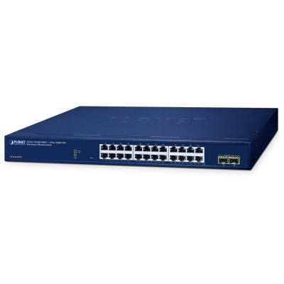 Planet GS-2210-24T2S WEBsmart L2 switch, 24x1Gb, 2x1Gb SFP, QoS