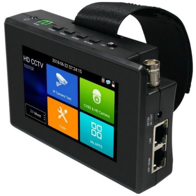XtendLan Ruční tester IP a analog kamer, 4" touch, LAN, PoE, video-in, CVI/AHD/TVI, 12V out