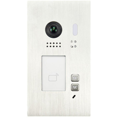 XtendLan Dveřní stanice Digital 2-drát/ 2x zvonek/ 2Mpix 170st/ IR/ dual RFID 125kHz a 13,56MHz/ zápustná montáž