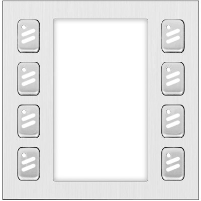 XtendLan modul 8x tlačítko mechanické dvouřadé (DPC-IP81 a DPC-D281)