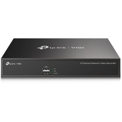 TP-Link VIGI NVR1008H, 8 kanálů, 80Mbps, H.265+, 1x SATA, max. 10 TB, 1x LAN, 2x USB, VGA, HDMI