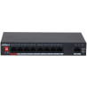 Dahua PFS3009-8ET1GT-96-V2; 9portový PoE přepínač 8x 10/100 Base-TX + 1x GbE (uplink) , včetně 8x Power over Ethernet injektorů (napáječů) standardu IEEE 802.3af/at, první port Hi-PoE/802.3bt s napájením , celkový napájecí výkon až 96 W , kovové prove...