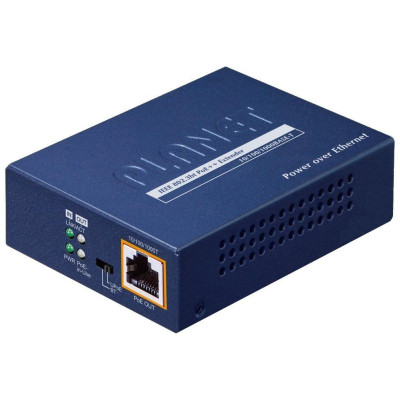 Planet PoE/LAN extender, 1xPoE-in, 1xPoE-out 65W, 802.3bt, Gigabit