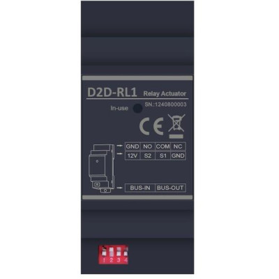 XtendLan digital 2-drát modul ovládání 1 spínače (2. zámek nebo světlo), 1x relé 300VAC/DC