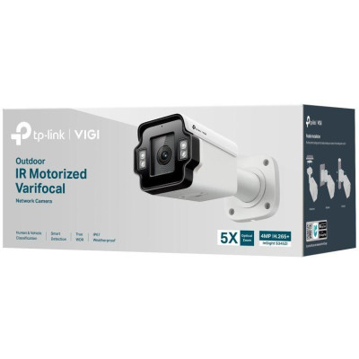 TP-Link VIGI InSight S345ZI, 4MP, bullet, 2688x1520, 2.7-13.5mm, 5x opt. zoom, IR 60m, mic + repro, PoE, SD, IP67