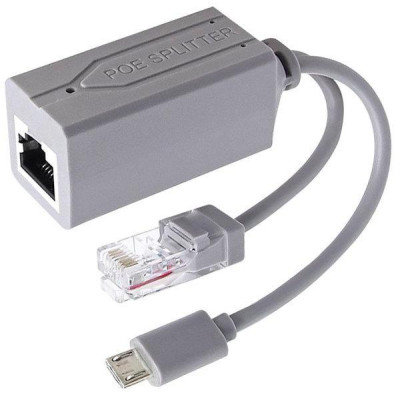 XtendLan XL-POES-5VME, PoE splitter 802.3af, 100Mb, stabilizovaných 5V/2,4A, výstup micro USB