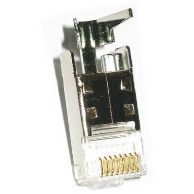 XtendLan Konektor STP RJ-45 CAT6 s lisovacím klipem